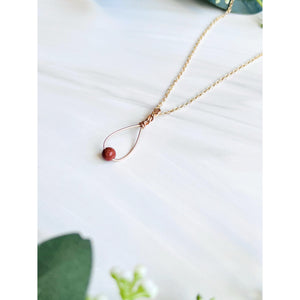 Red Goldstone Necklace
