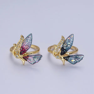 Elegant Butterfly Gold Ring