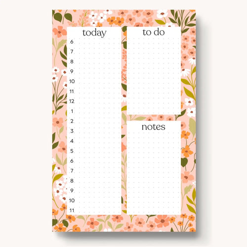 Mill & Meadow Daily Planner Notepad 8.5x5.5in