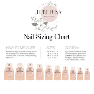 Up in the Clouds Press On Nail Set Size XS/3