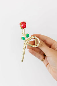 Enchanted Rose Hair Claw Clip