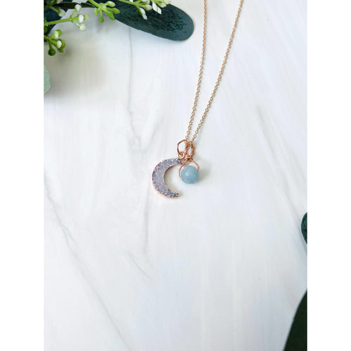 Luna Aquamarine Necklace