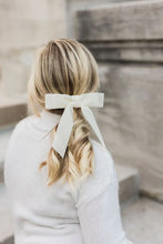 Ivory Velvet Hair Bow