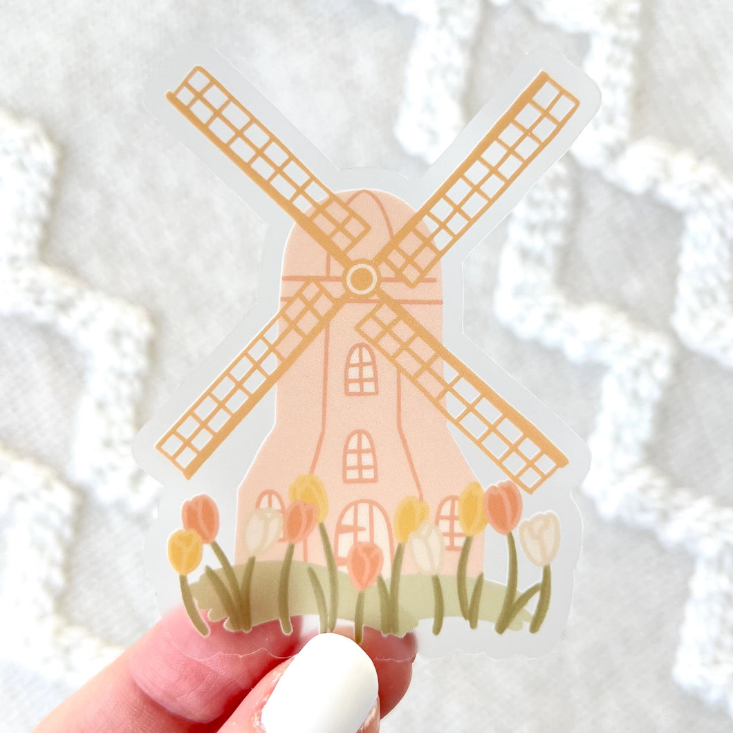 Windmill Sticker 2.7x3in