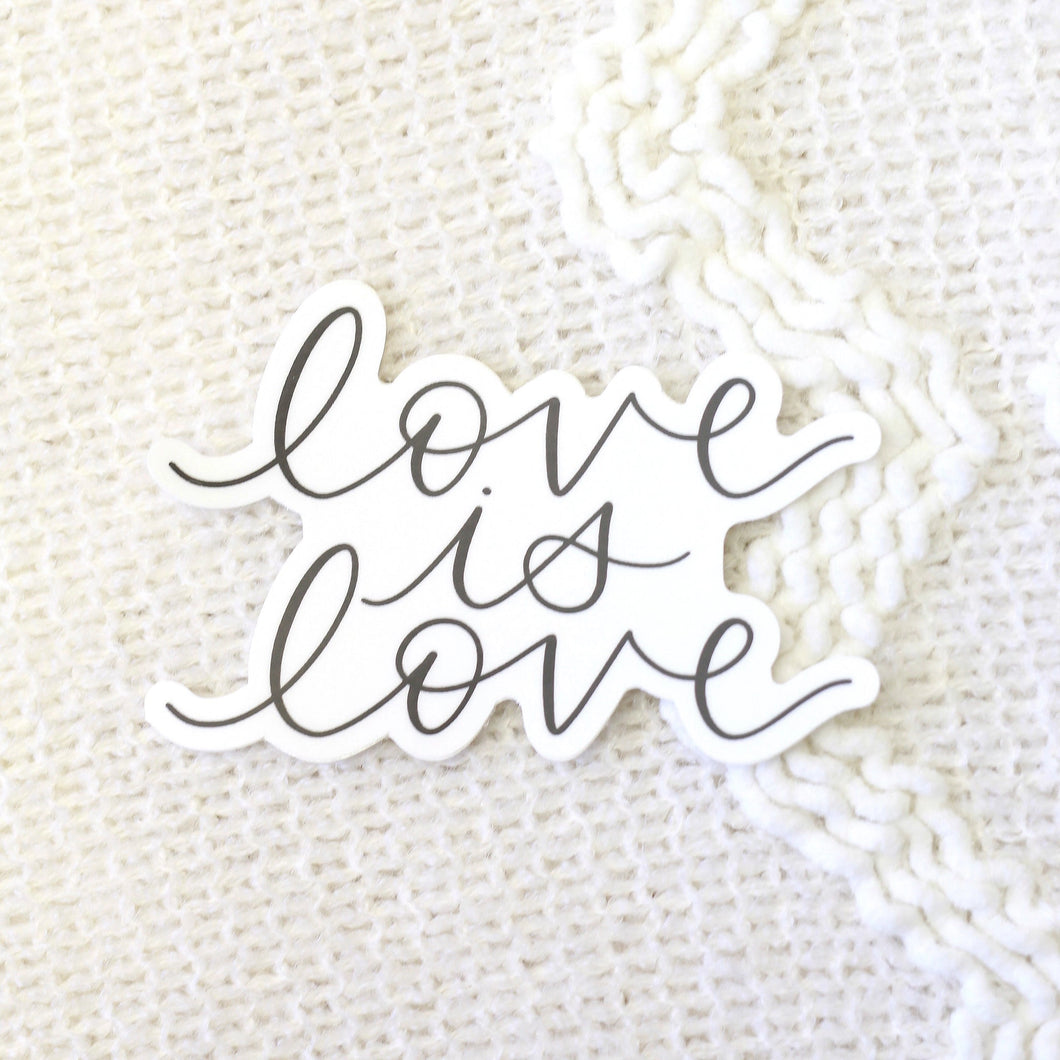 Love is Love Pride Sticker 3x3in